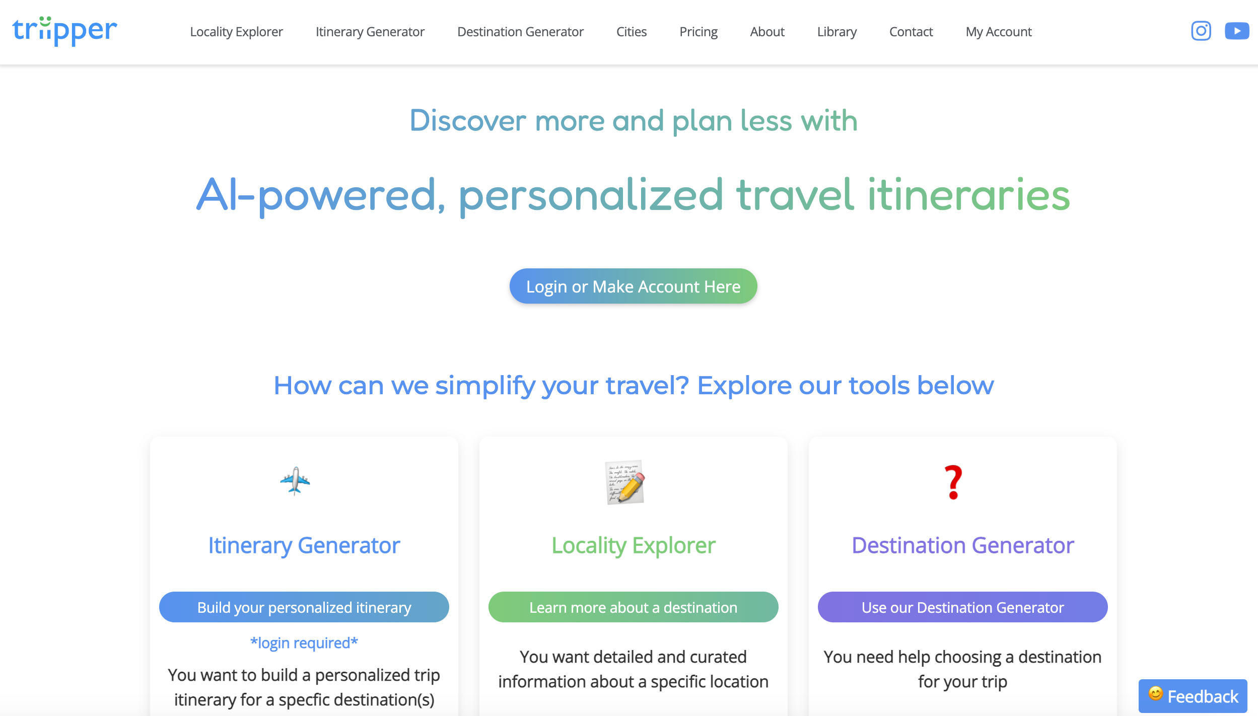 startuptile triipper-AI-driven personalized travel plans + itineraries in seconds