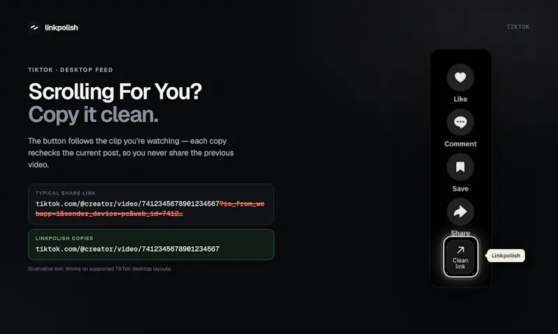 Linkpolish screenshot 3