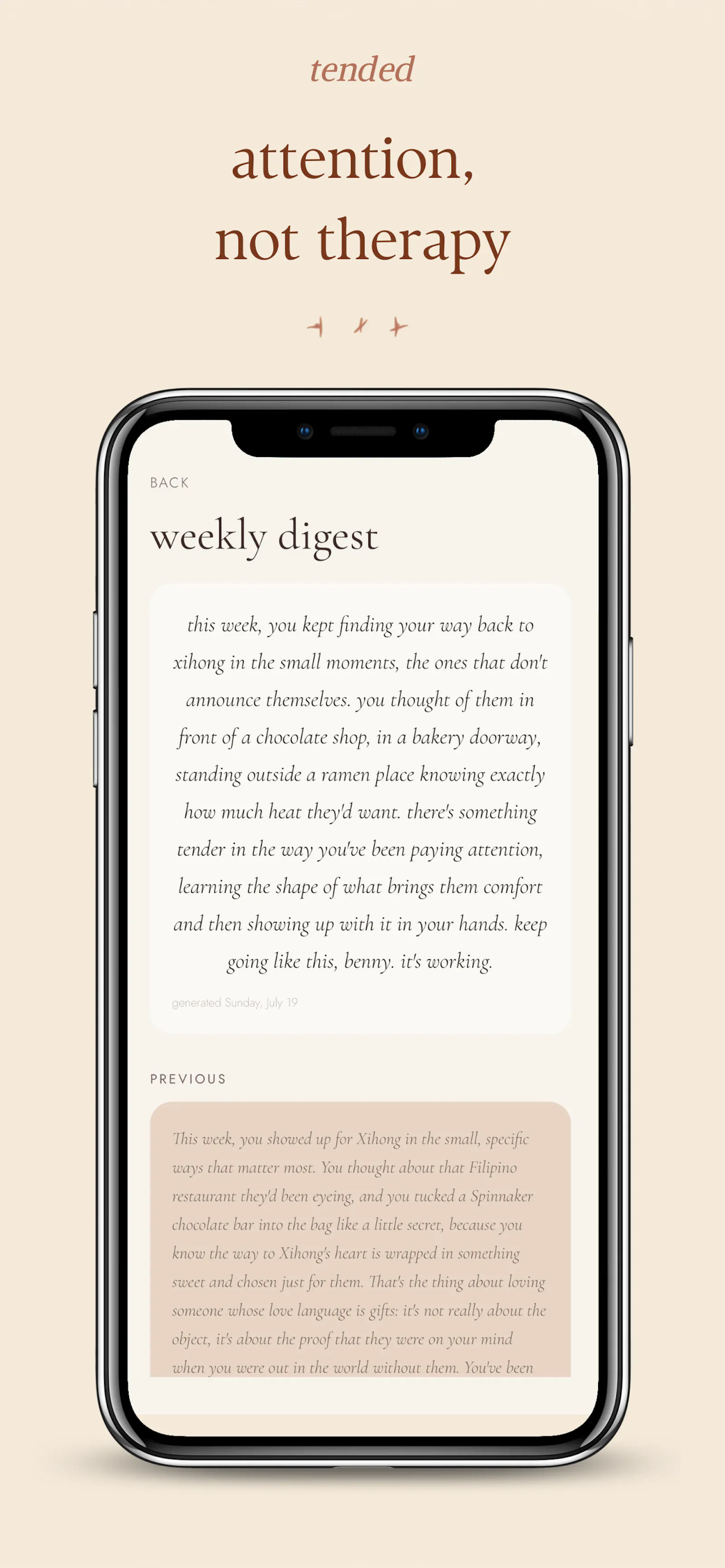 tended — they've got you. screenshot 6