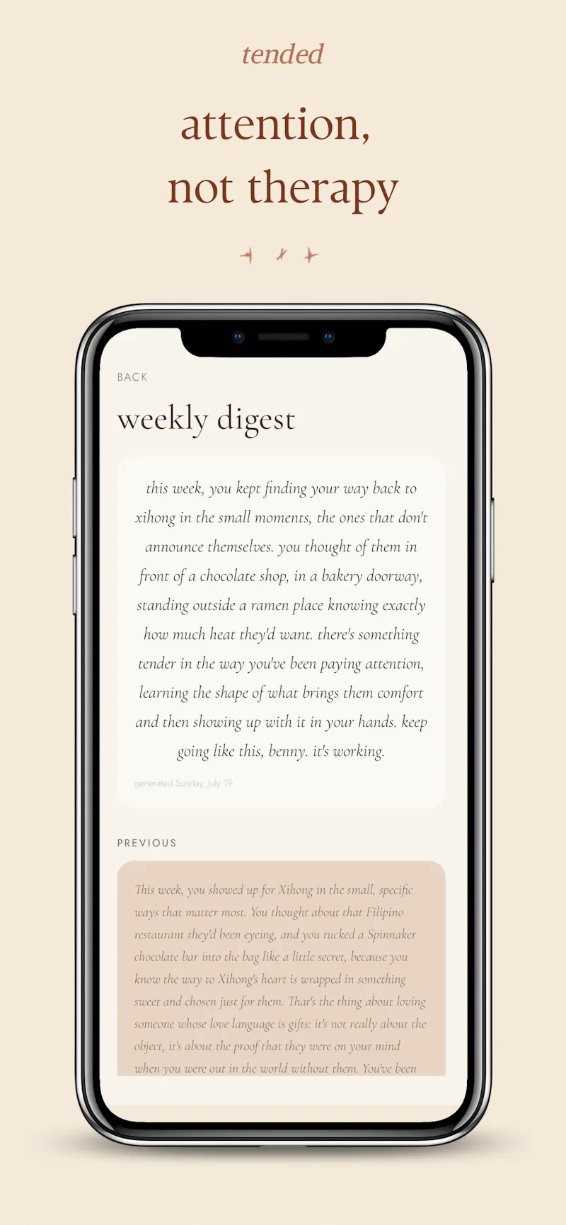 tended — they've got you. screenshot 6