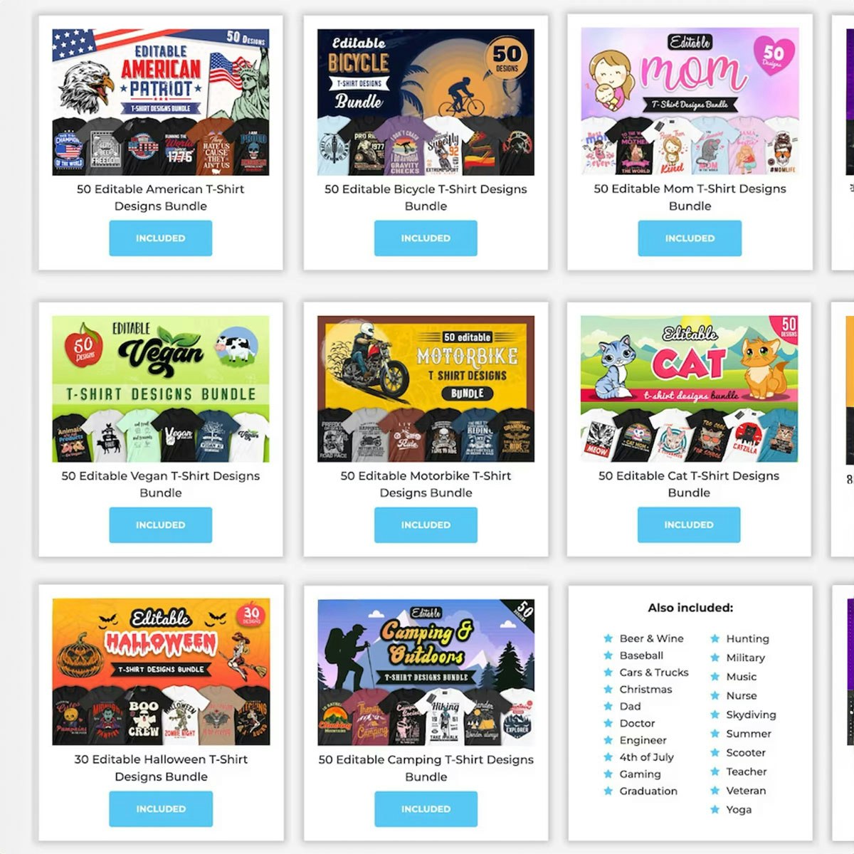 +3000 Editable T-Shirt Designs Bundle media 2