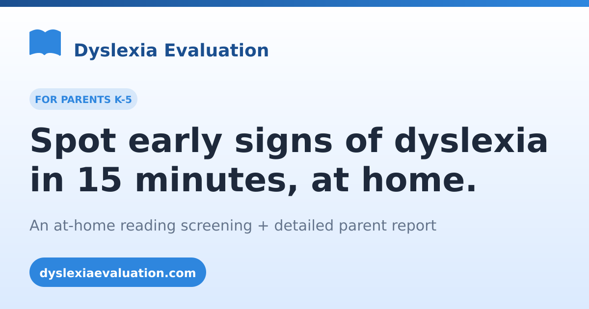 Dyslexia Evaluation gallery image