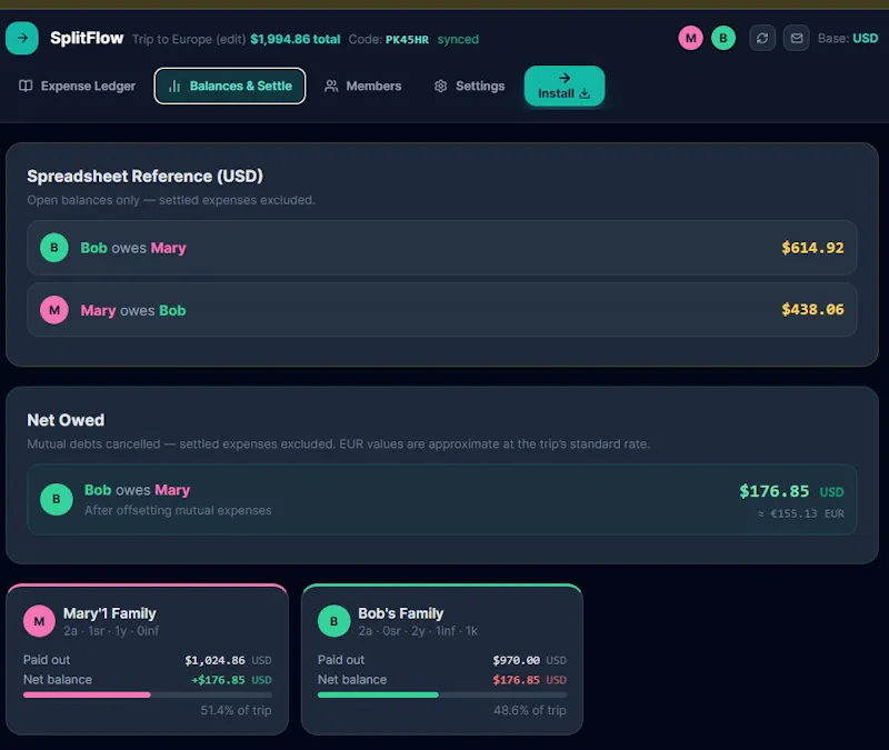 SplitFlow screenshot 2