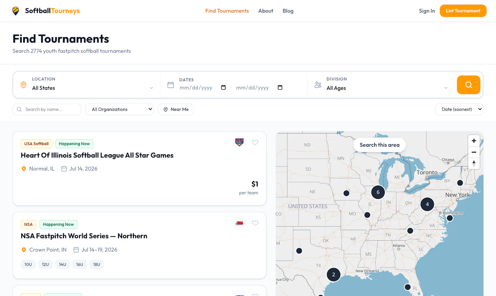 SoftballTourneys screenshot 4