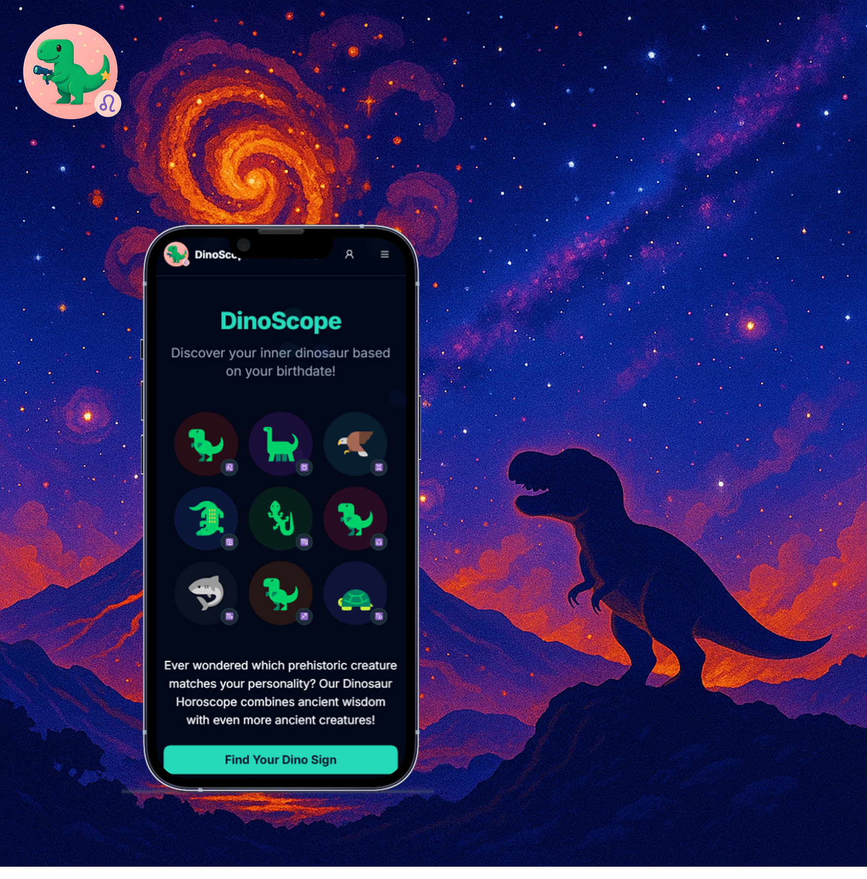 Mídia 1 de Dinoscópio - Qual é o seu signo do zodíaco pré -histórico?