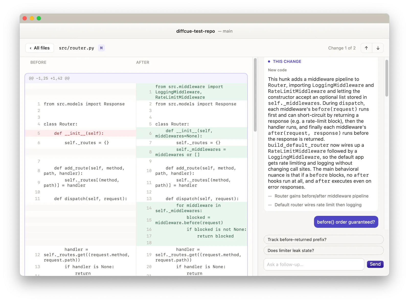 DiffCue screenshot 2