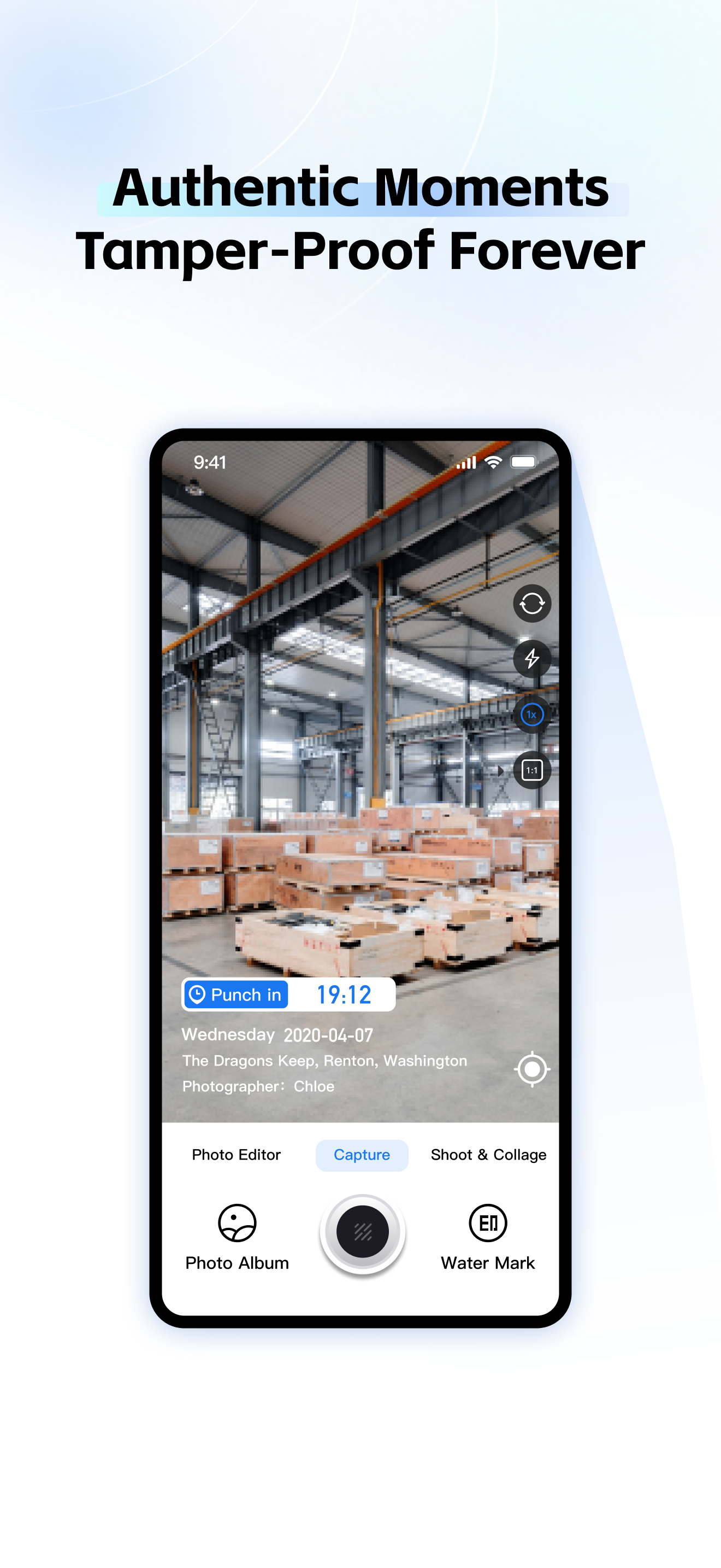 Média Origocamera - Caméra de filigrane sans publicité 1