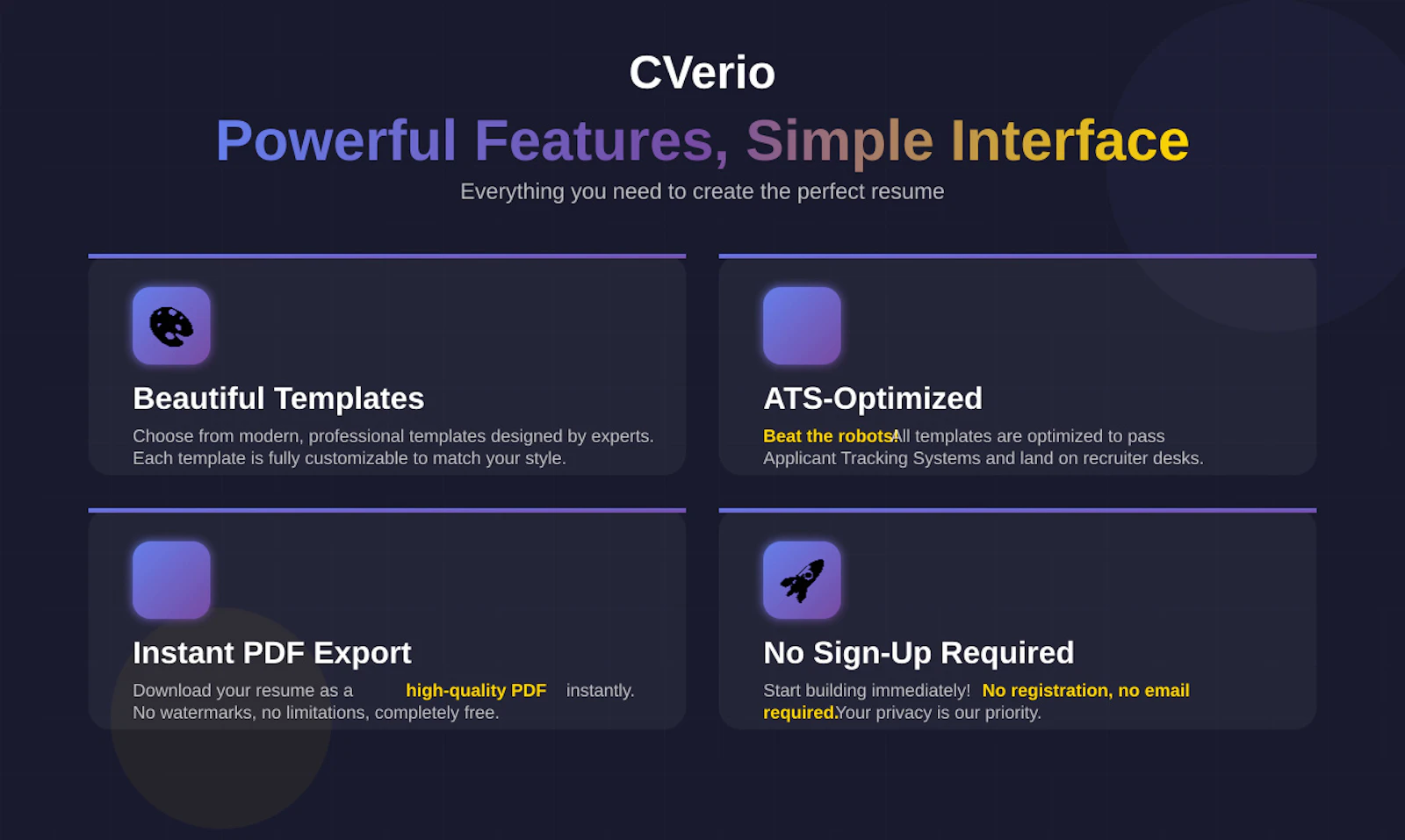 CVerio screenshot 3