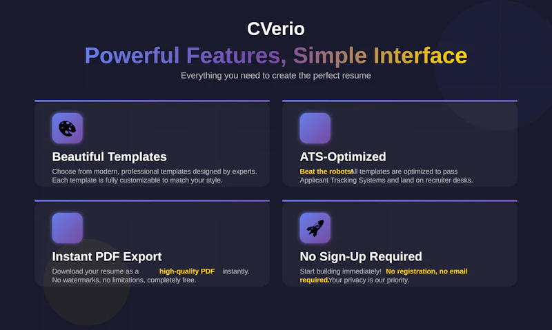 CVerio screenshot 3