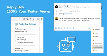 Reply Boy - 1000š Your Twitter Views gallery image