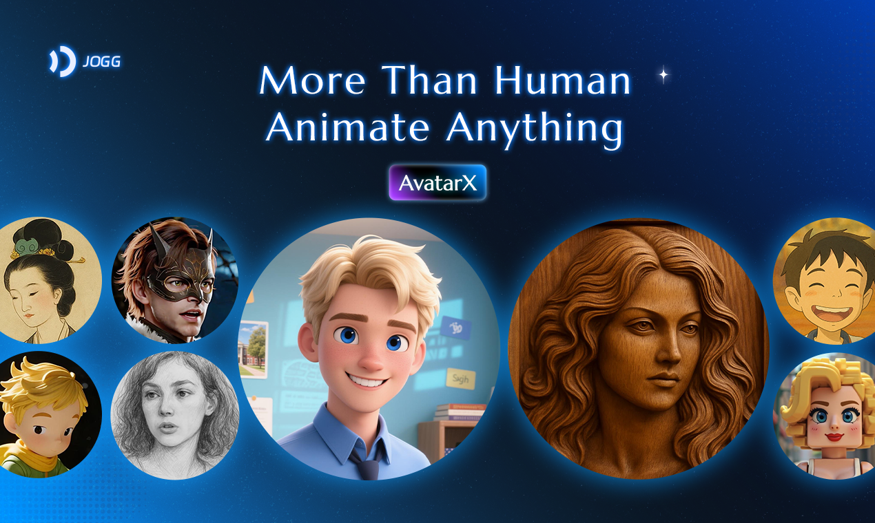 Mídia 3 de JoggAI AvatarX - AI avatars that truly act like humans
