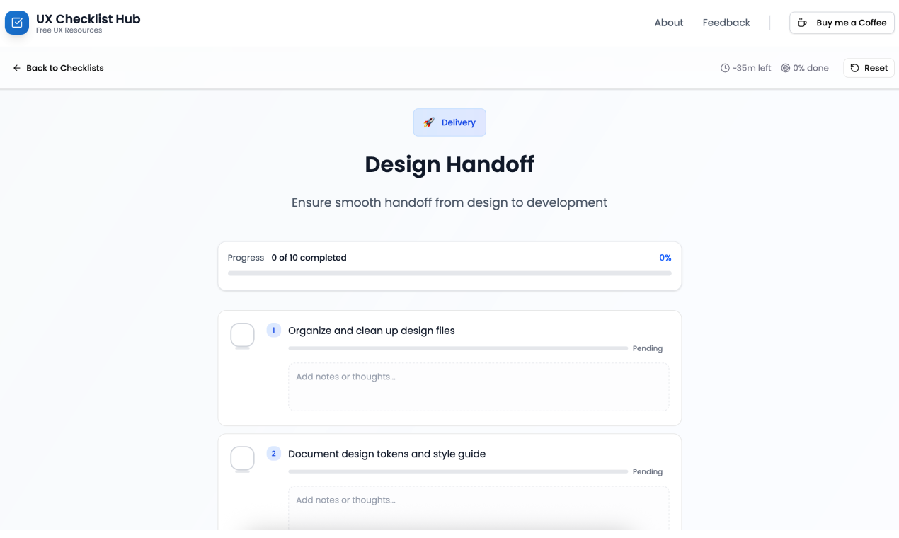 UX Checklist Hub gallery image