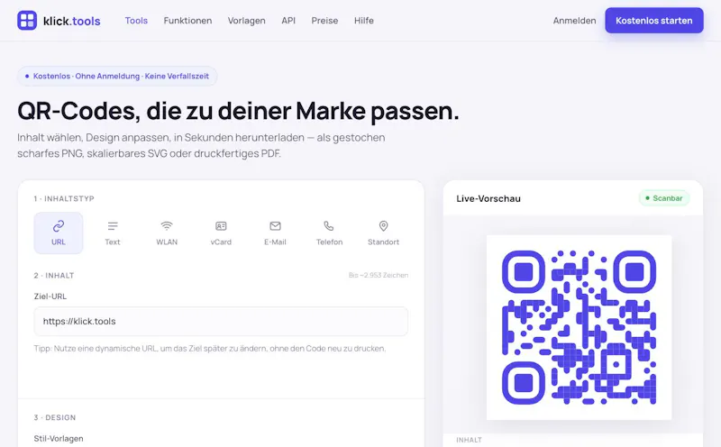 klick.tools screenshot 1