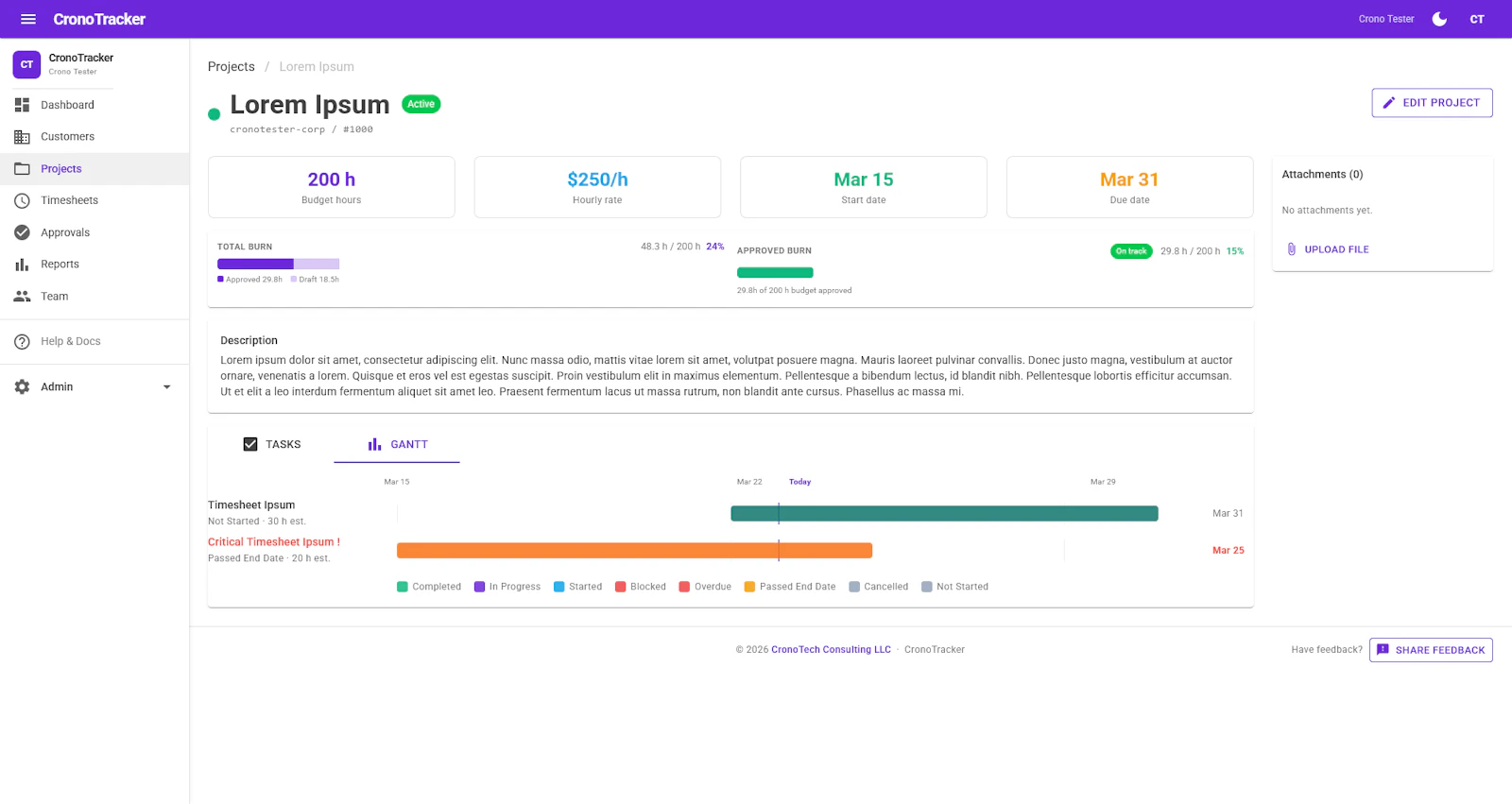 CronoTracker: Modern and Affordable screenshot 1