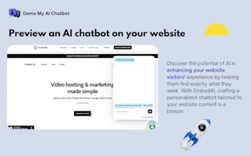 Опробуйте будущее чат-ботов с ChatGPT, интеллектуально обученным ИИ чат-ботом, использующим данные веб-сайта для улучшения пользовательского опыта.