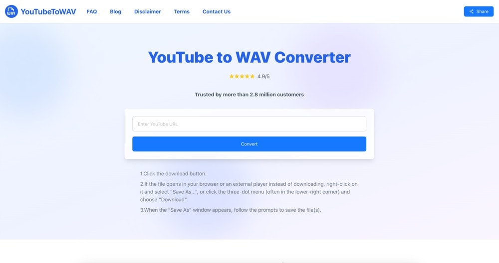 YouTube to WAV gallery image