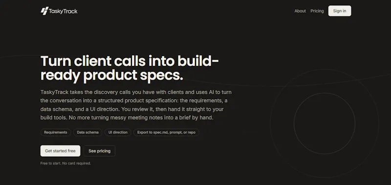 TaskyTrack screenshot 1