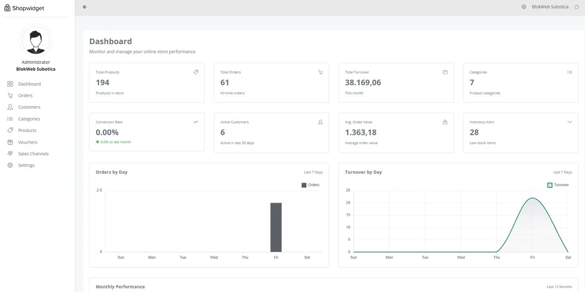 Shopwidget - Screenshot 5 showing product features and functionality