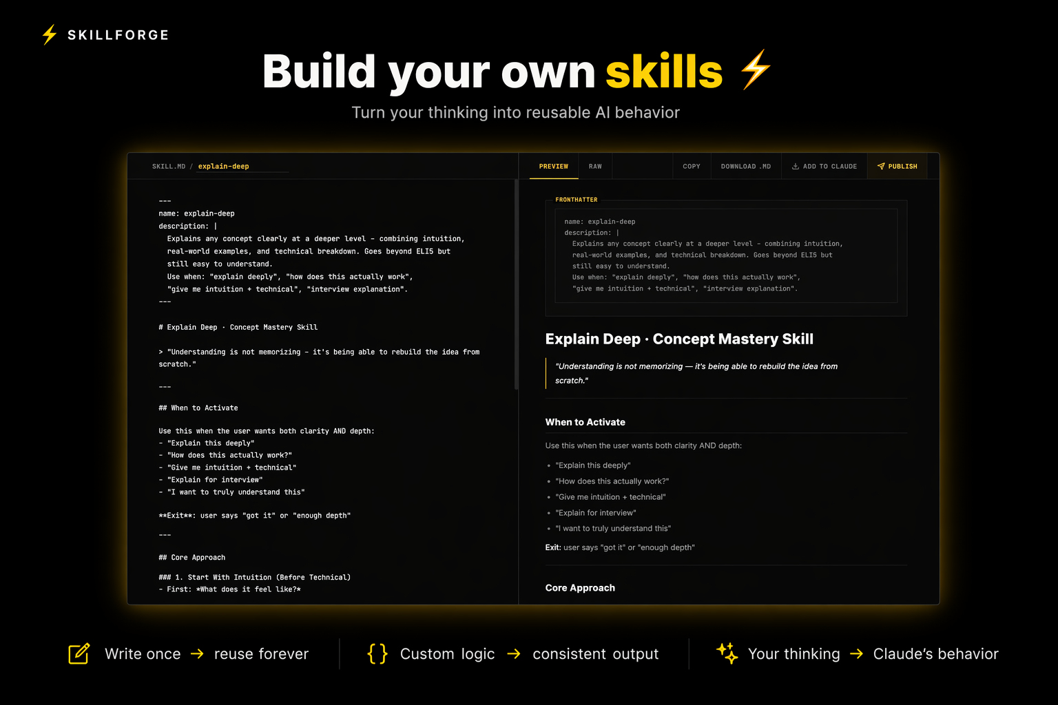 SkillForge  Install AI skills in seconds gallery image