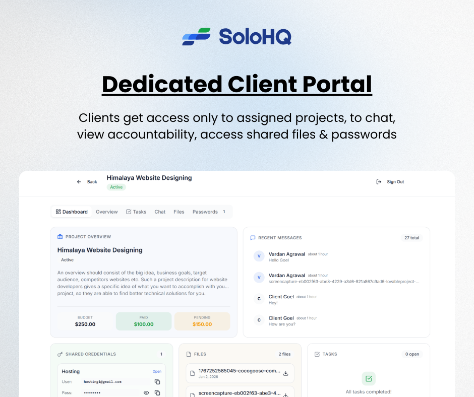 SoloHQ - Screenshot 5 showing product features and functionality