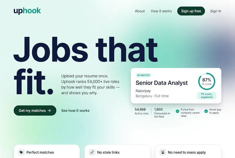 Uphook screenshot 1