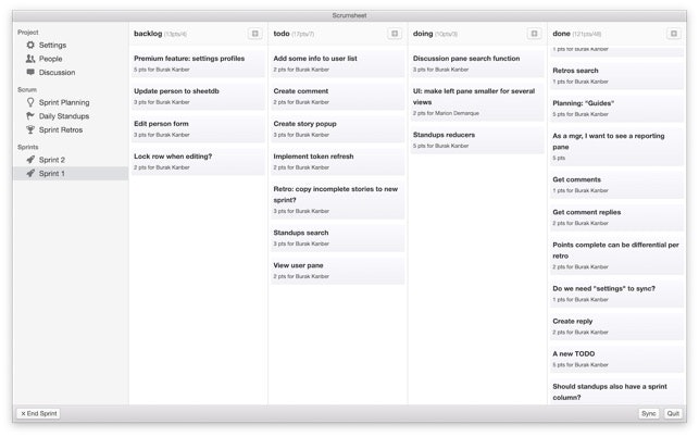 Scrumsheet gallery image