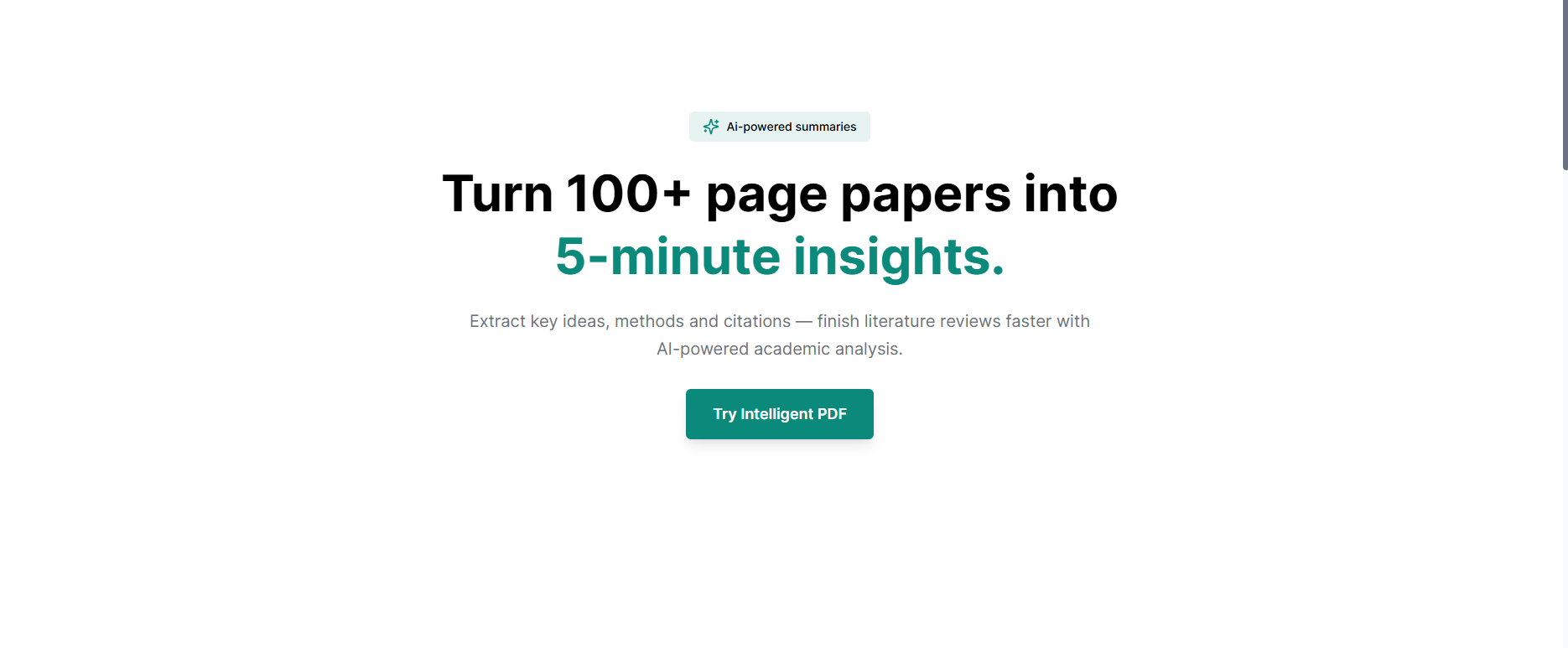 智能PDF - 将100页的论文变成5分钟的见解媒体1