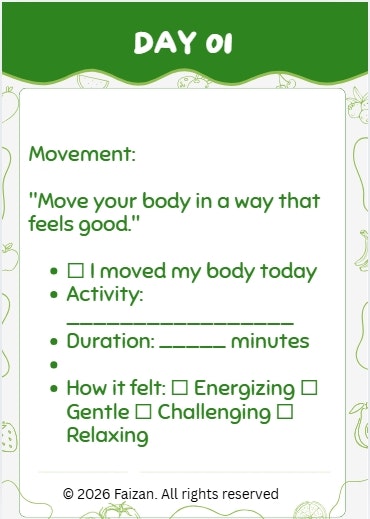 28-Day Balanced Health & Fitness Planner gallery image