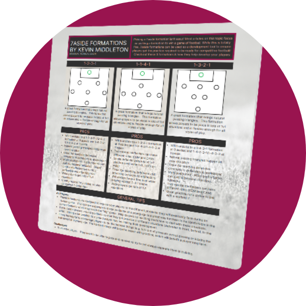 7 Aside Football Formations Guide