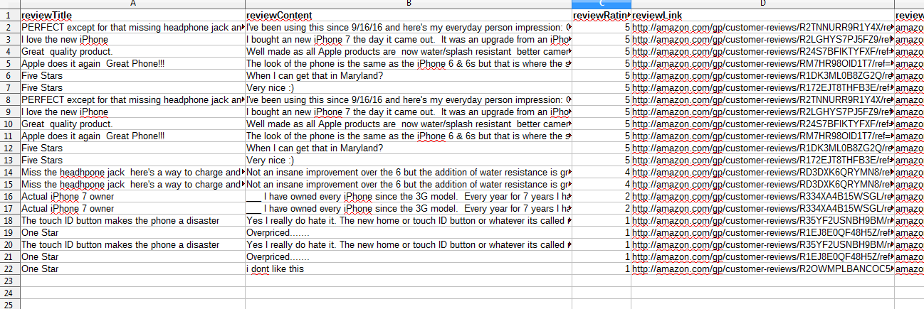 Amazon review exporter gallery image