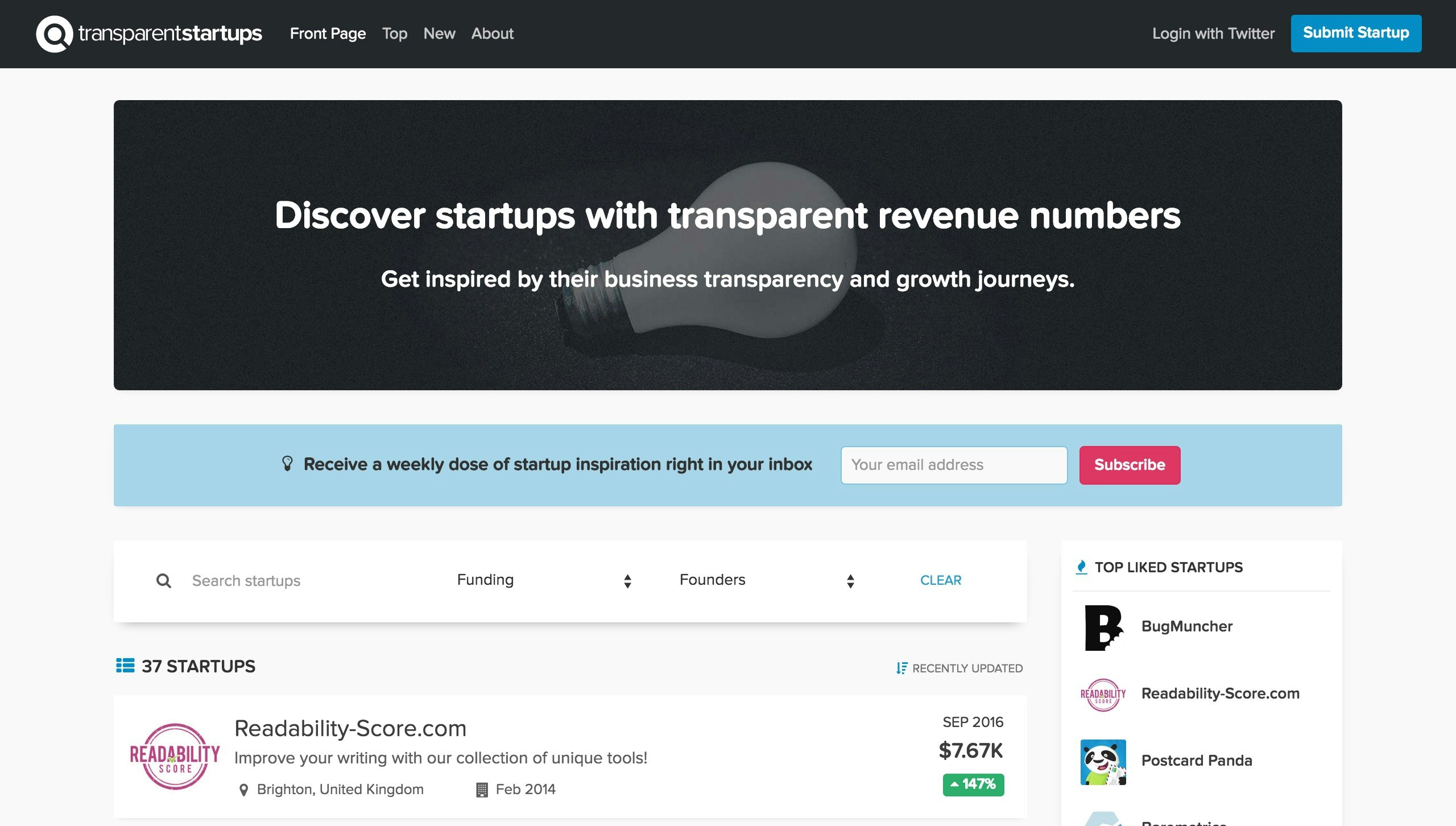 Transparent Startups Image