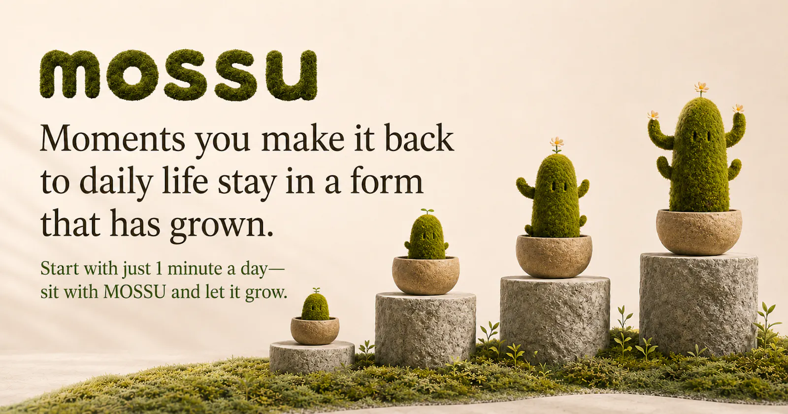 Mossu: Meditation Timer & Grow screenshot 2