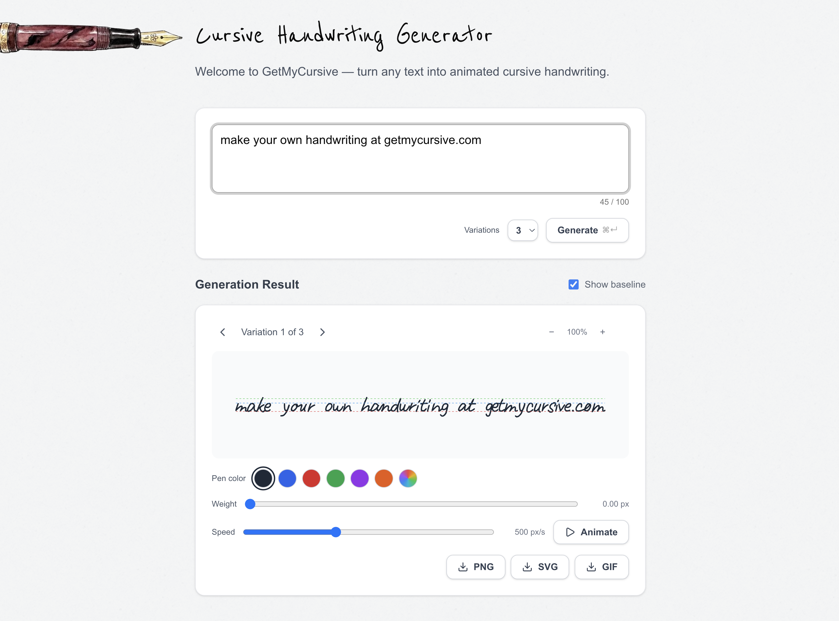GetMyCursive gallery image