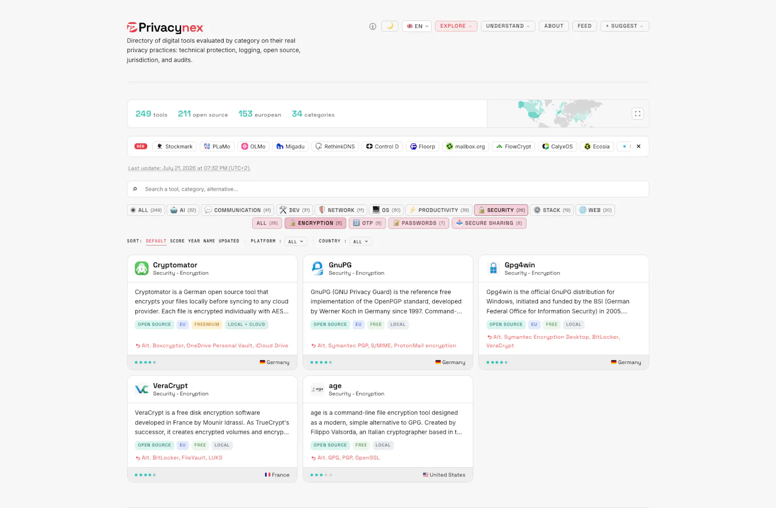 Privacynex screenshot 2