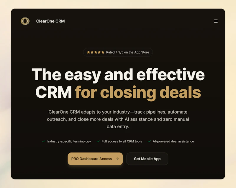 ClearOne CRM screenshot 1