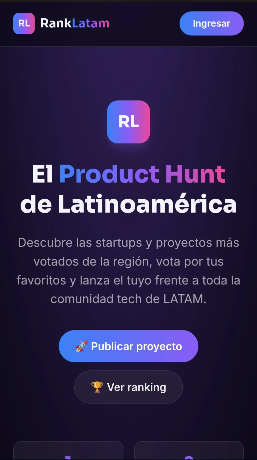 RankLatam — El Product Hunt de Latam gallery image