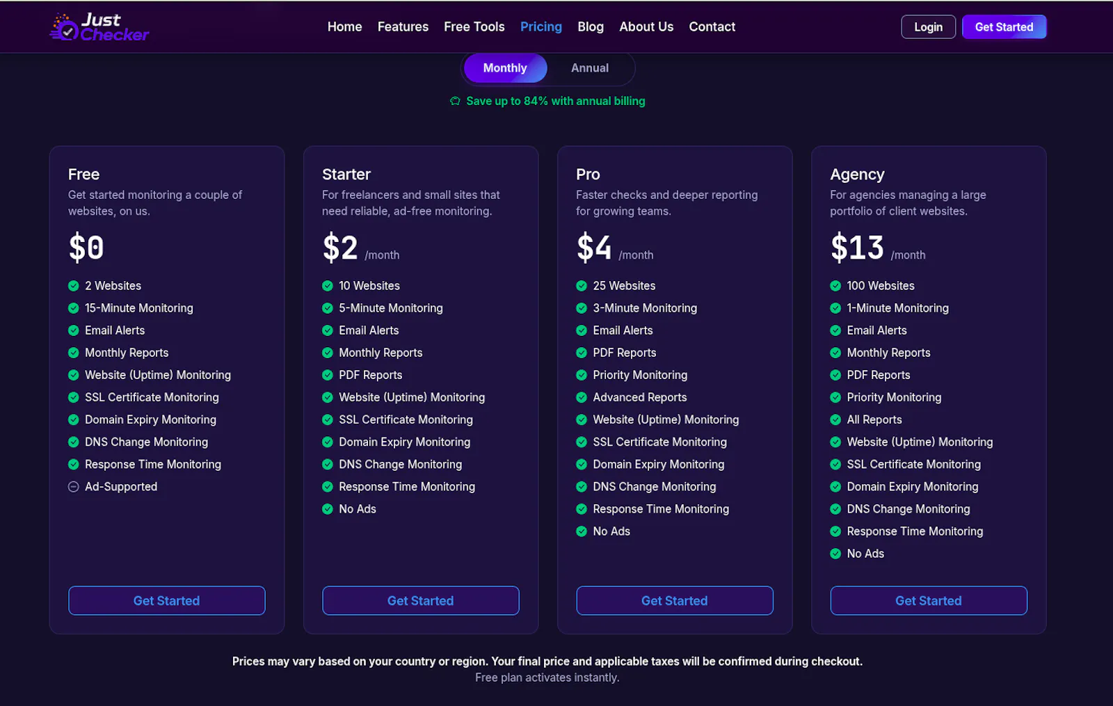 JustChecker screenshot 2