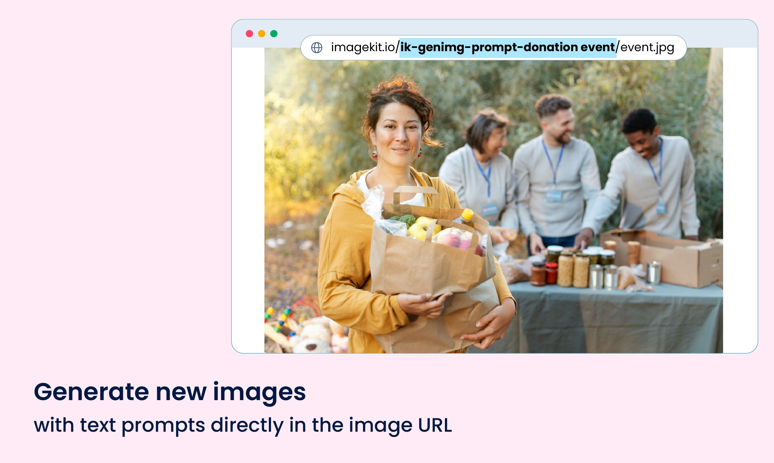 startuptile AI Transformations by ImageKit-Create + edit images in the address bar via a URL-based API