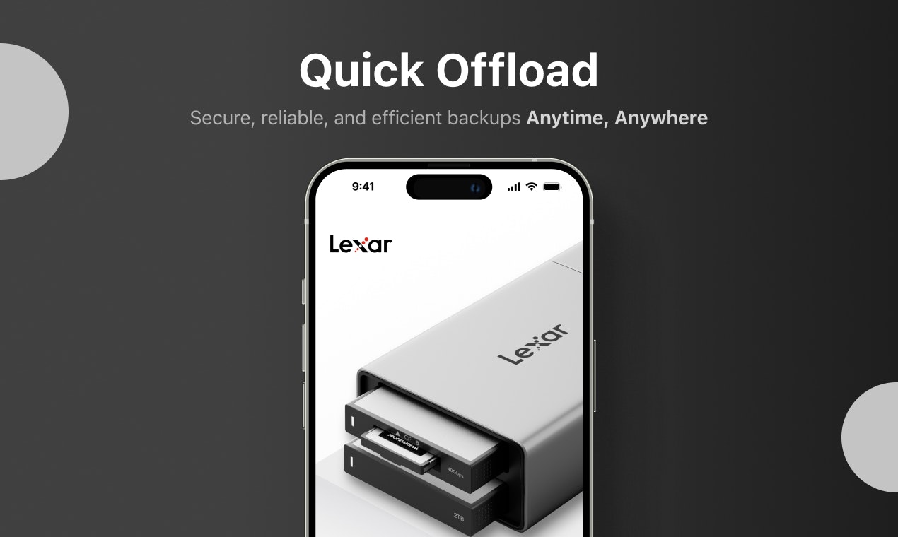 Lexar - Seamless Media Offloading, Smart Backup Solutions. media 1