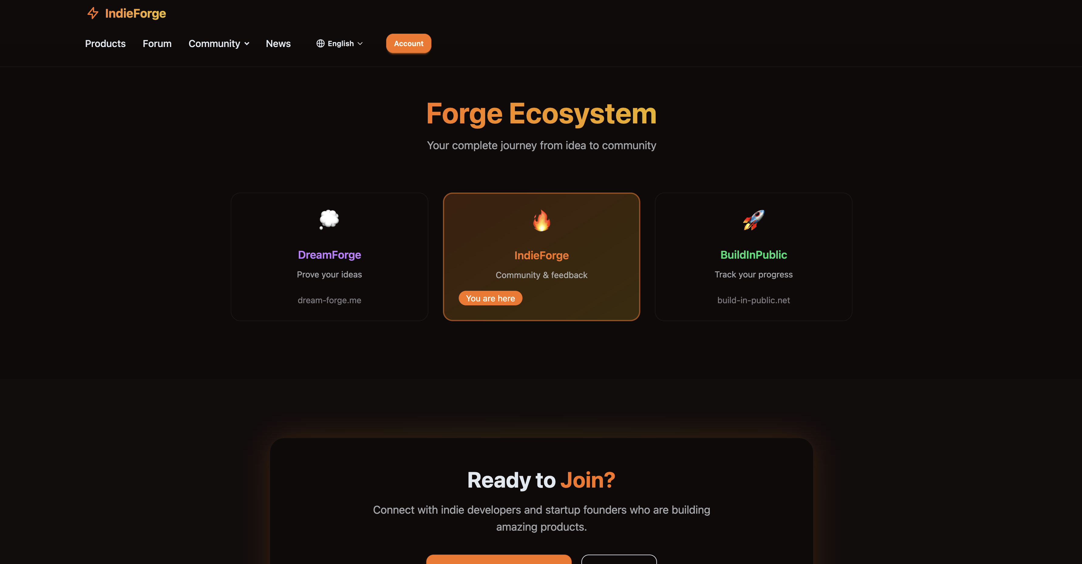 IndieForge - Screenshot 3 showing product features and functionality