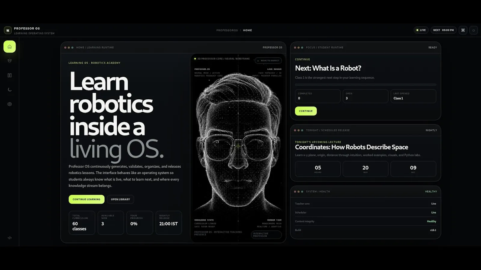 Professor OS screenshot 1 (video preview)
