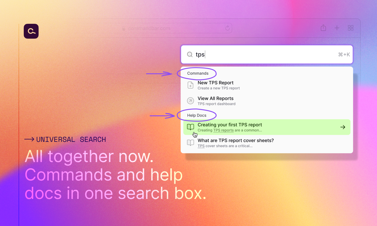 Helphub di Commandbar media 4