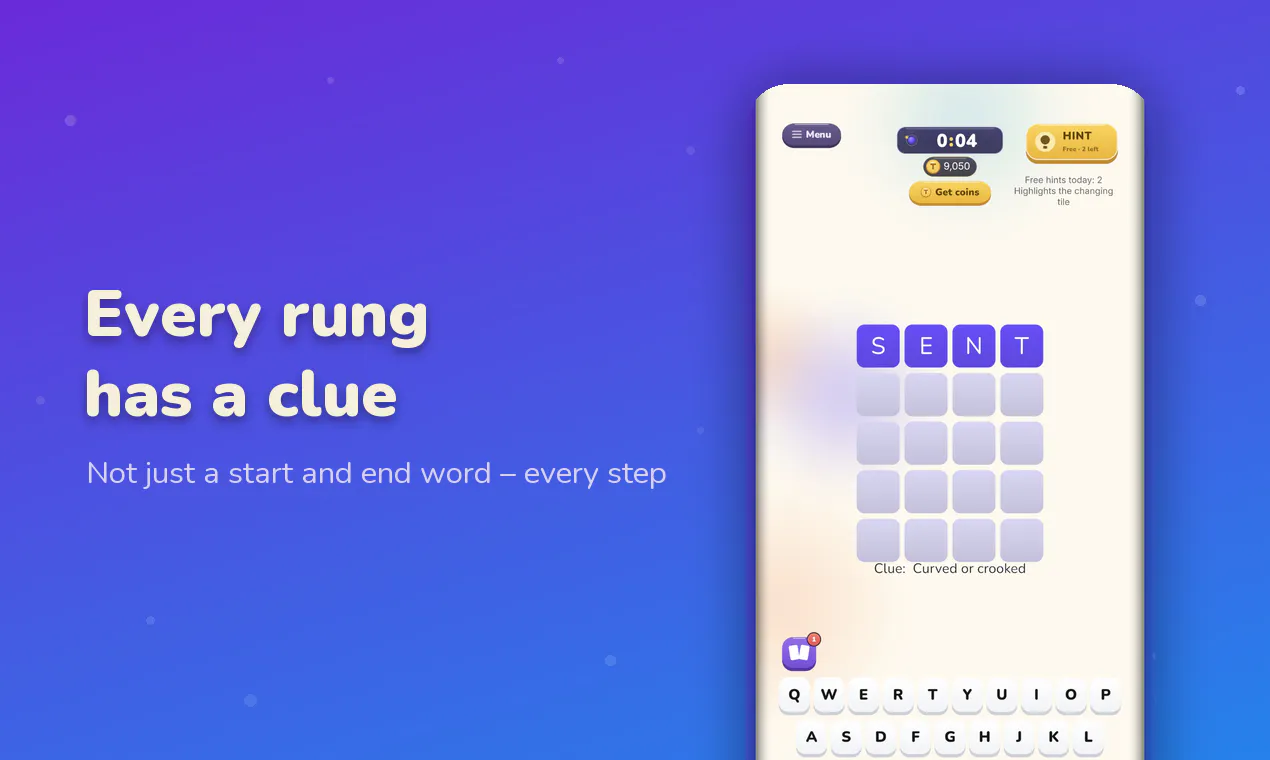 Tether: Word Ladder screenshot 1