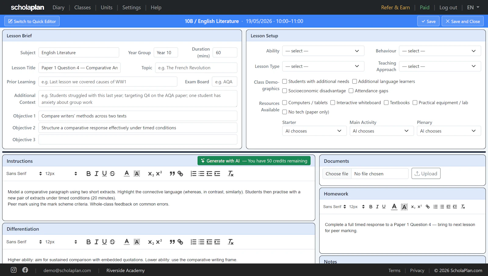 ScholaPlan screenshot 4