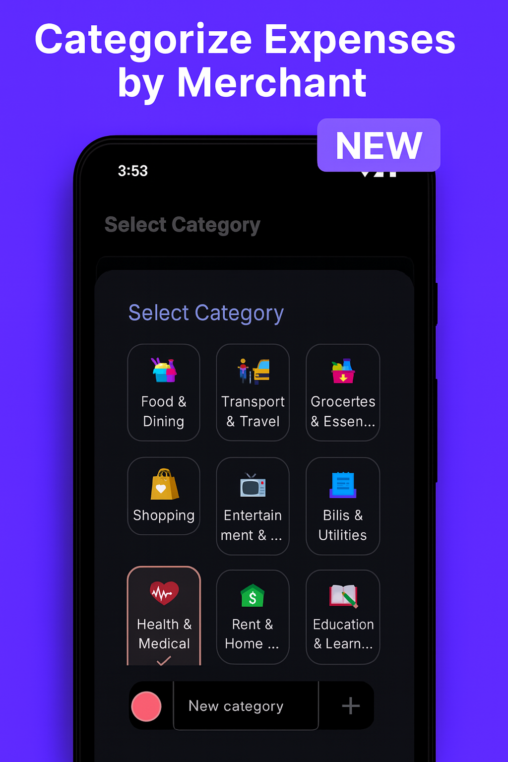 MoneyPulse – Private Expense Tracker - Screenshot 2 showing product features and functionality