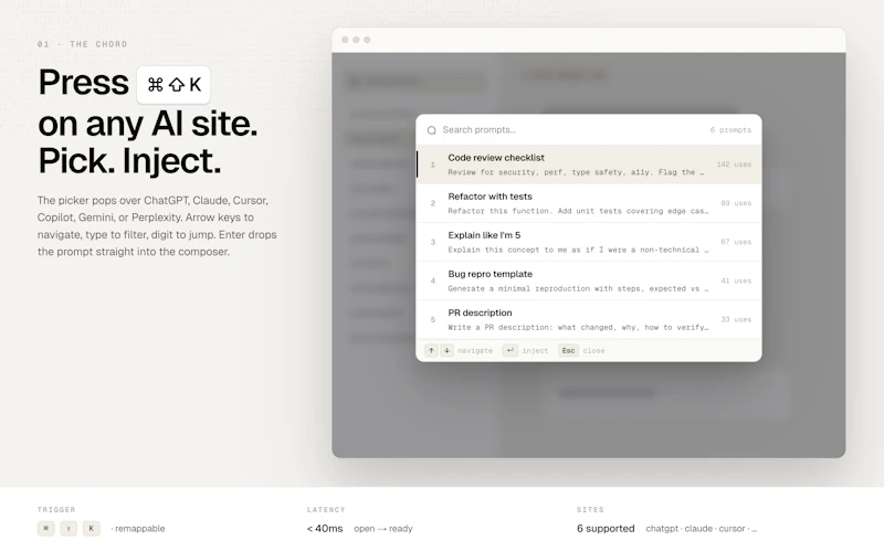 Snipprompt screenshot 2