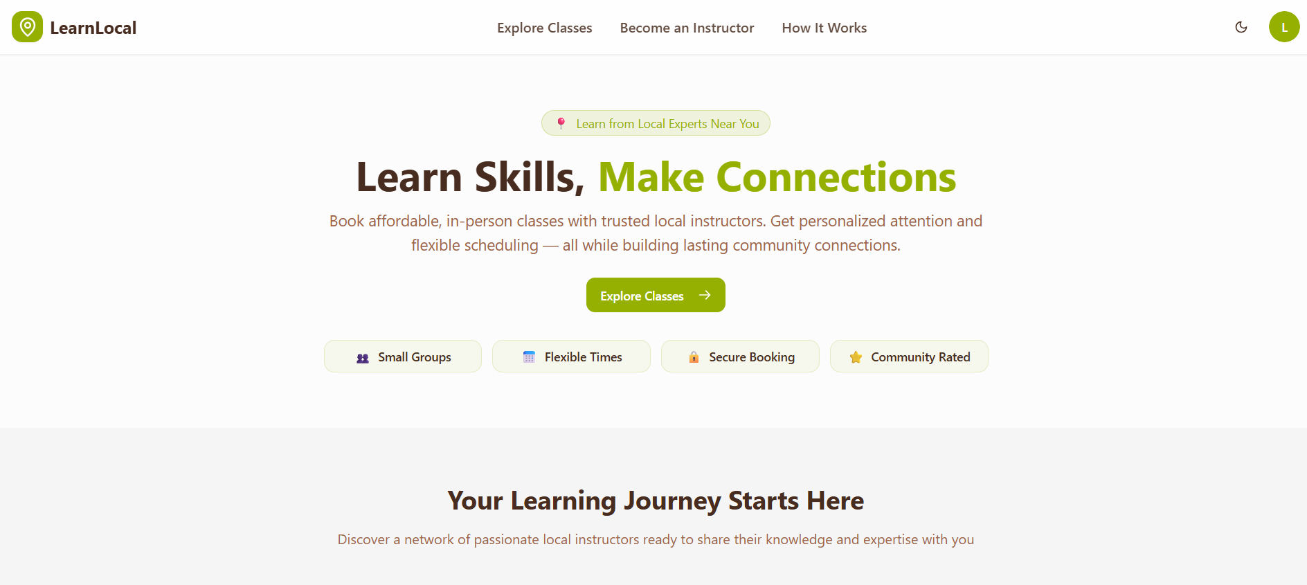 LearnLocal - Screenshot 2 showing product features and functionality