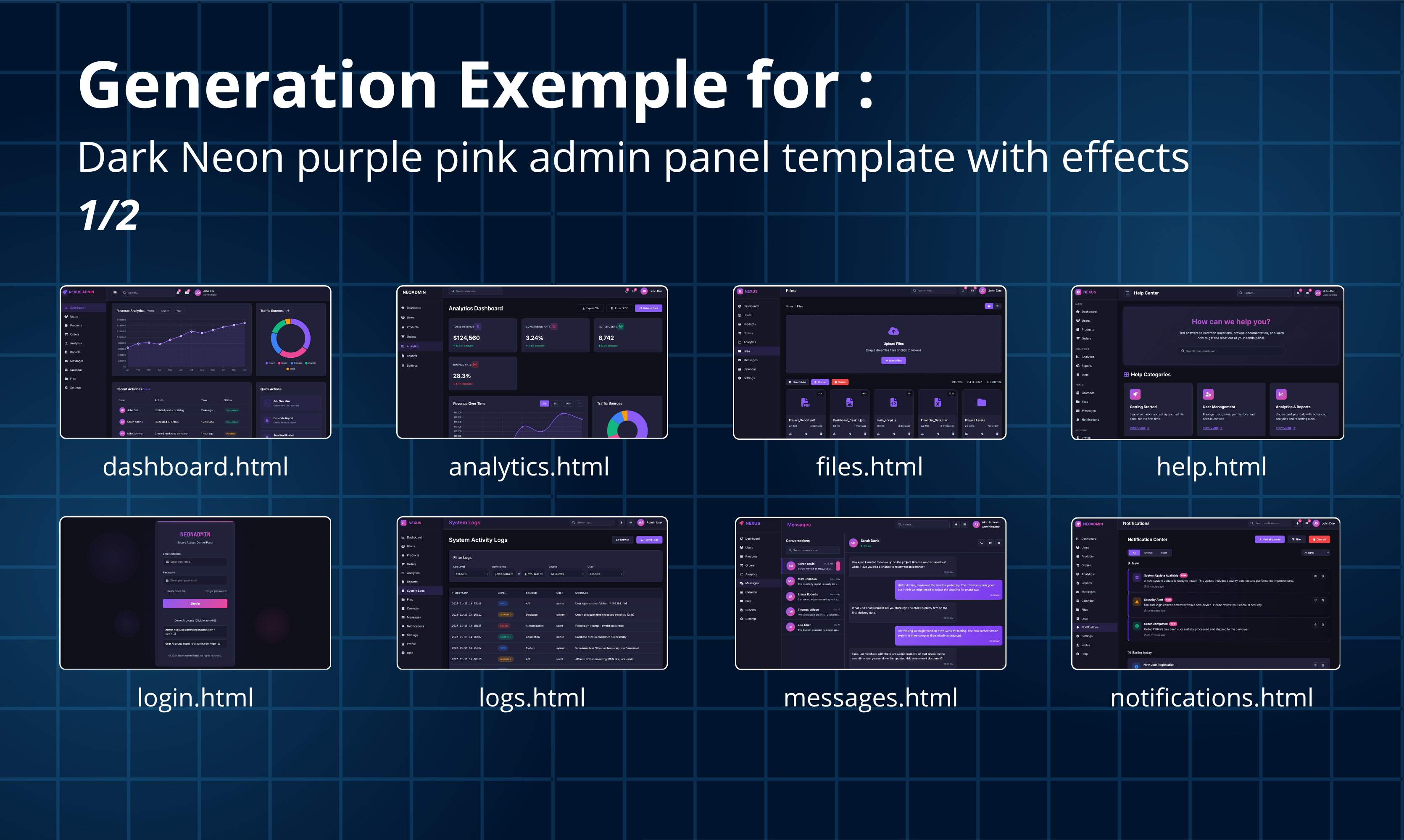OpenAdmin Engine - Screenshot 2 showing product features and functionality