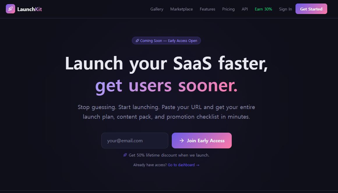 LaunchKit Ship &Promote Your SaaS Faster gallery image