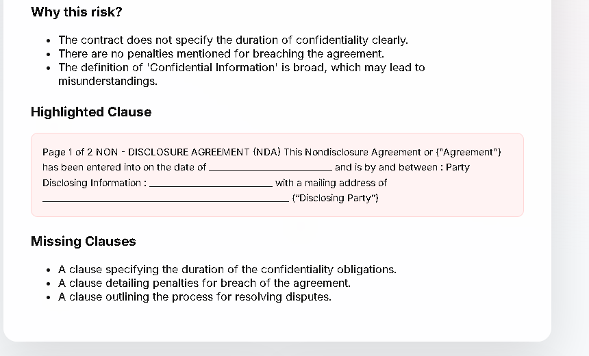 VIDI — AI Contract Review gallery image